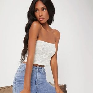 Knitted tube top